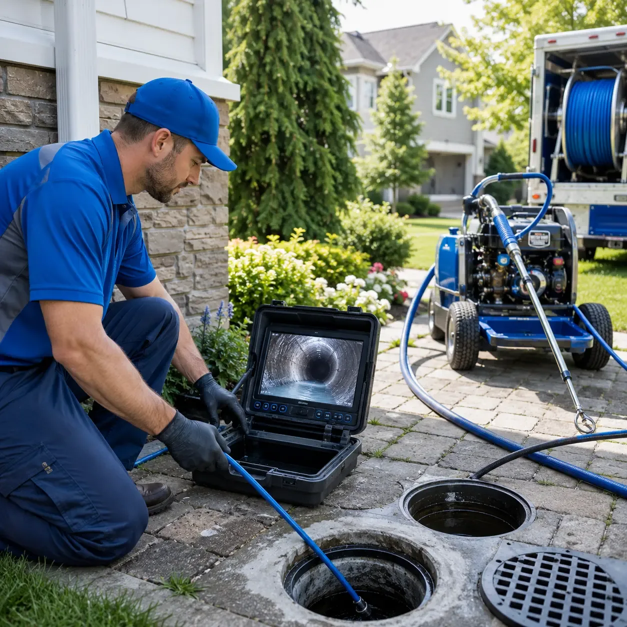 Outdoor drain cleaning professionals serving Cologne, MN