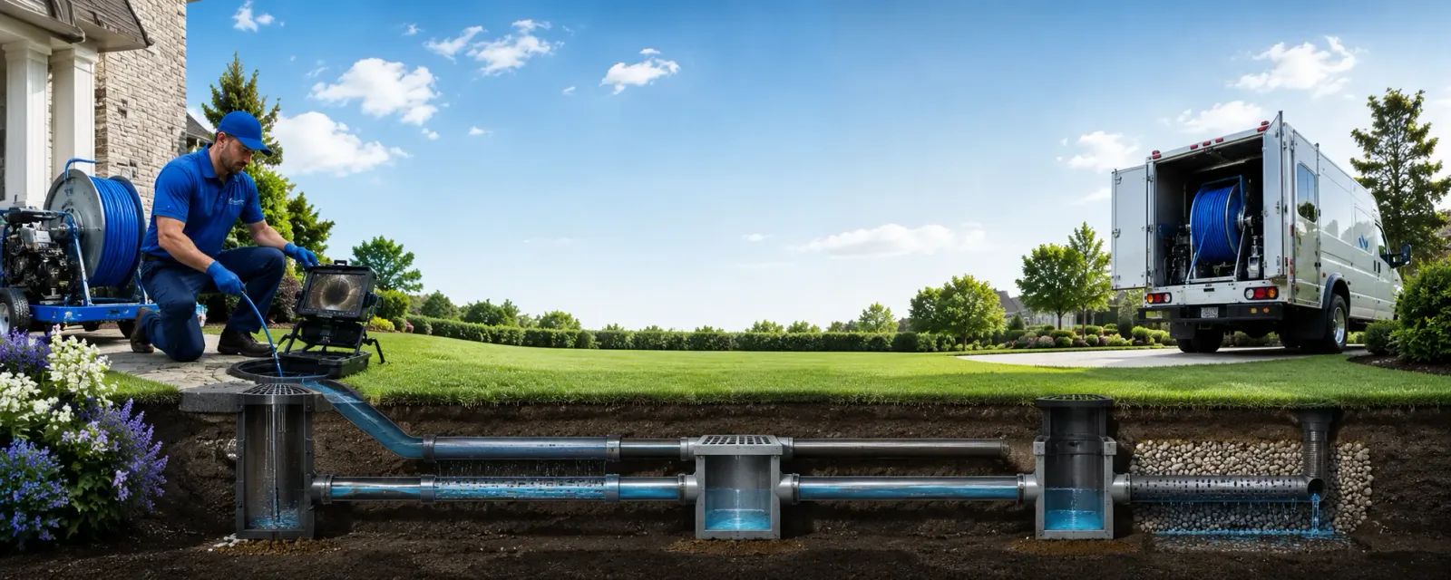 Outdoor drain cleaning information for Cologne, MN